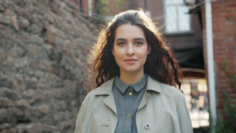 woman portrait in an urban setting