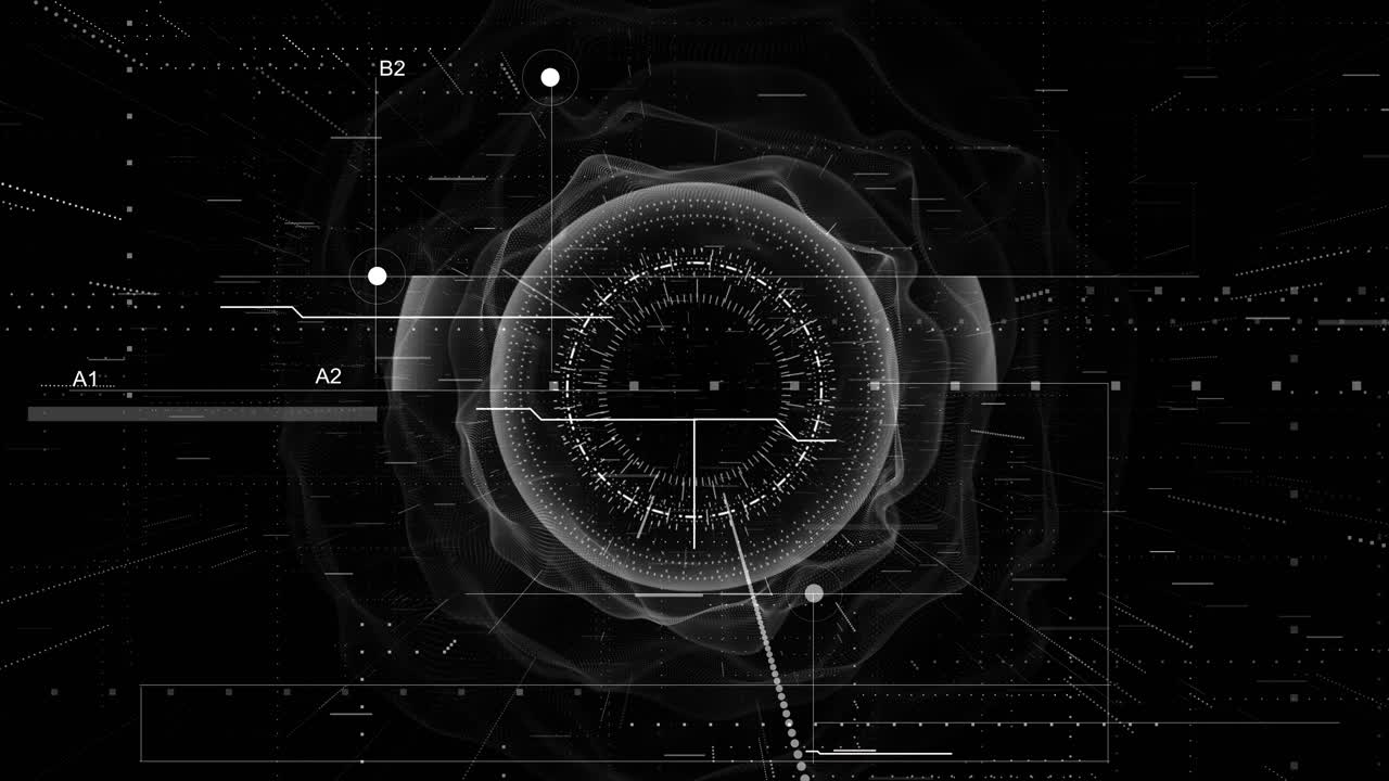 Circle hud technological futuristic elements sci fi circle elements appearing digital and technology