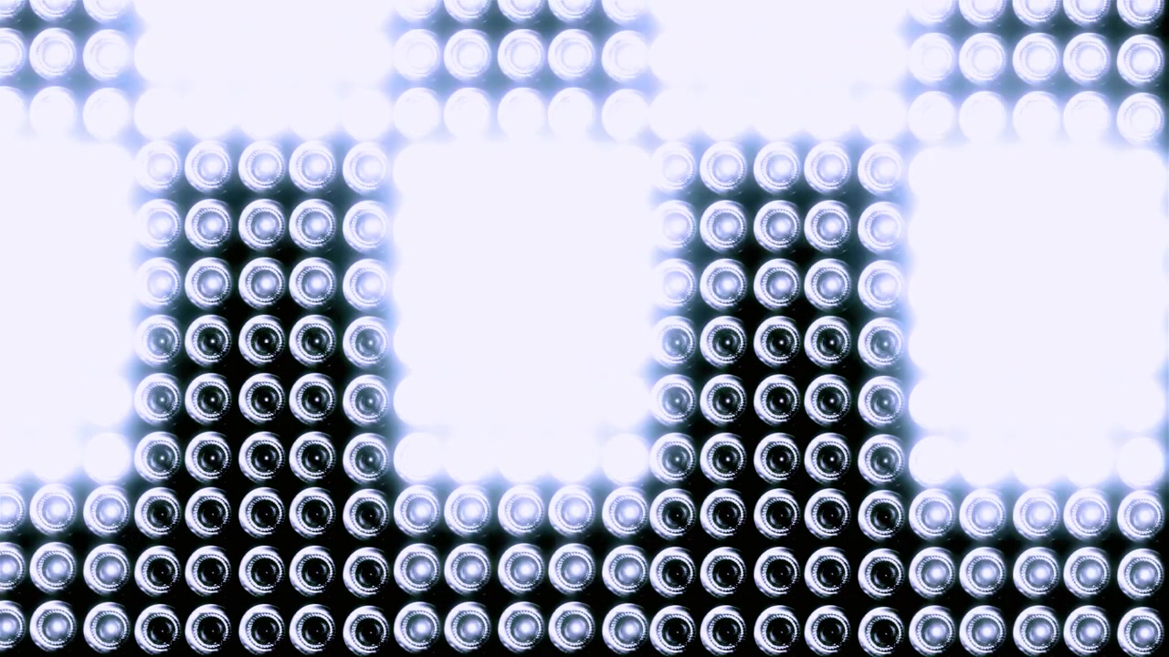 Dynamic Grid of Flashing White Lights Background