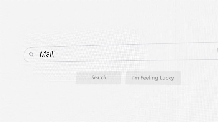 Searching for Mali on Internet browser