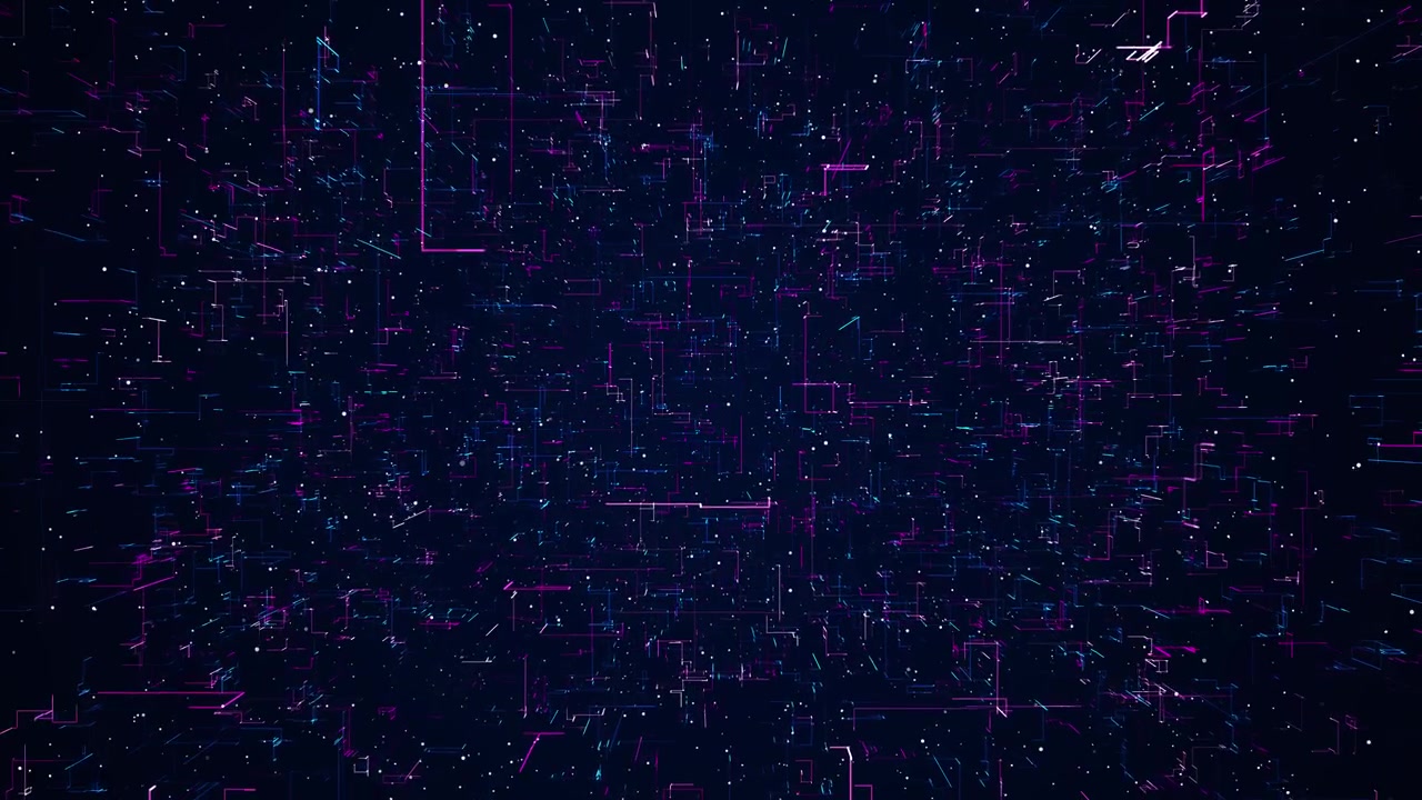 3d cyberspace big data digital business hi tech background 4k animation lines numbers matrix tunnel