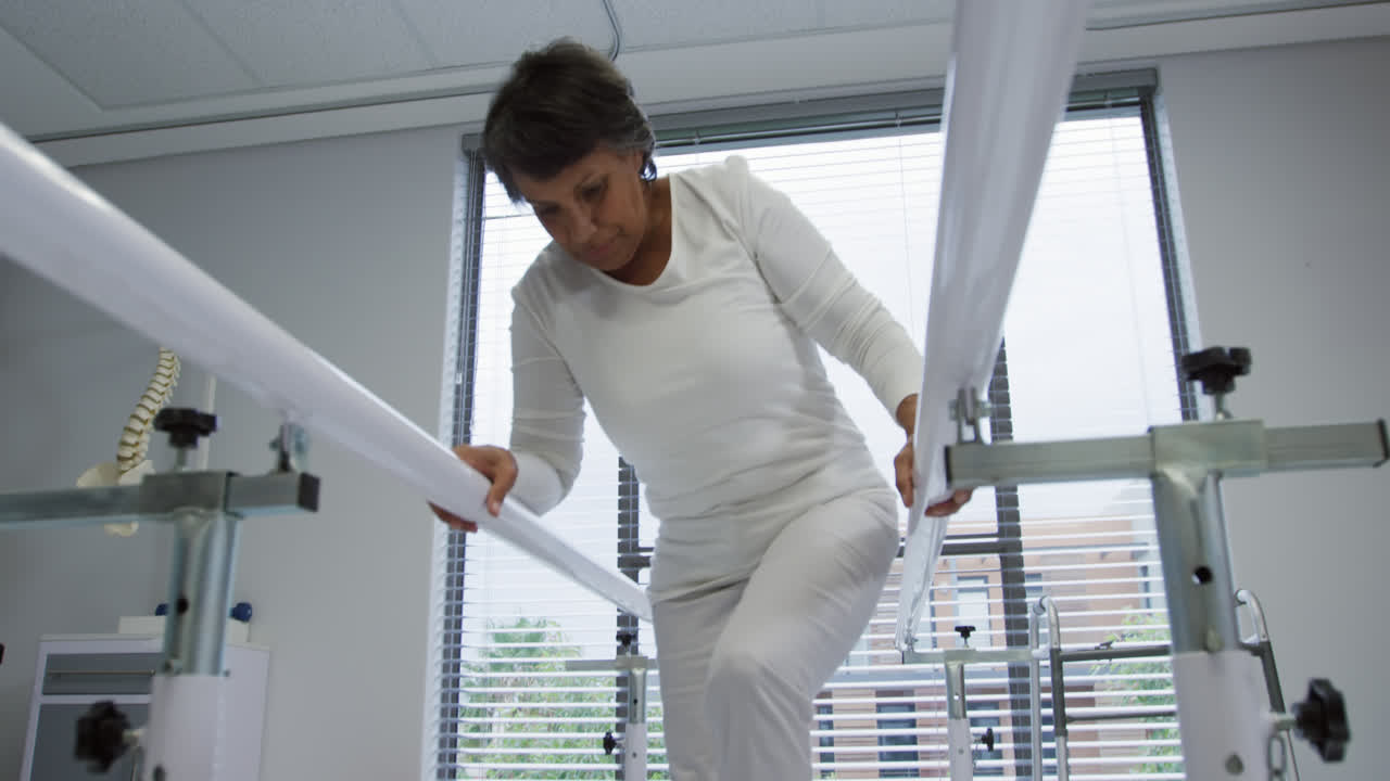 병원에서의 물리치료 세션