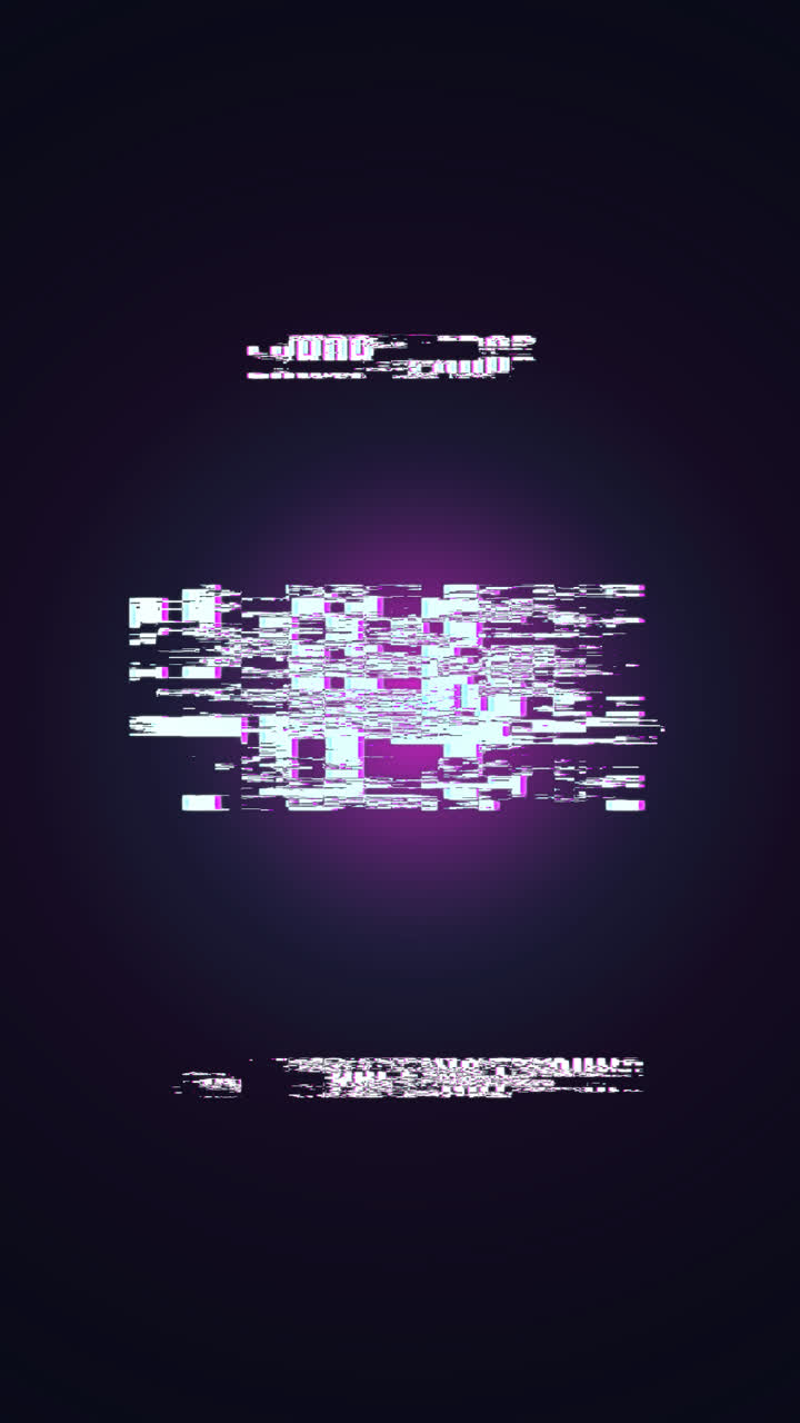 Motion Graphic of Glitch error 404 page background