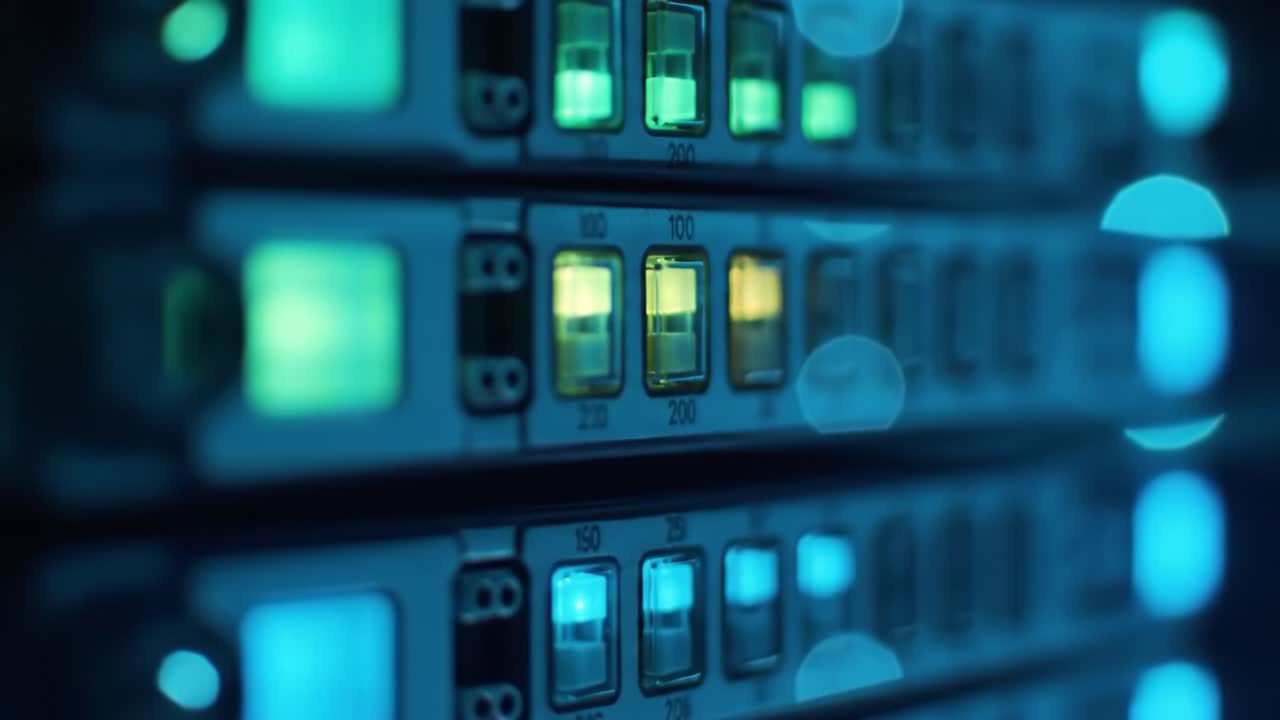 rack para servidores con equipos de red