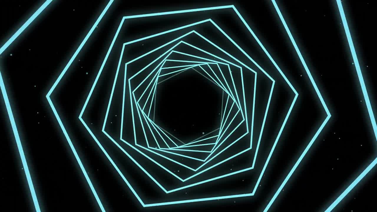 video generado digitalmente de líneas concéntricas