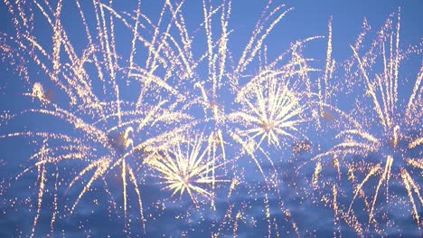 fireworks exploding against sky at night 1