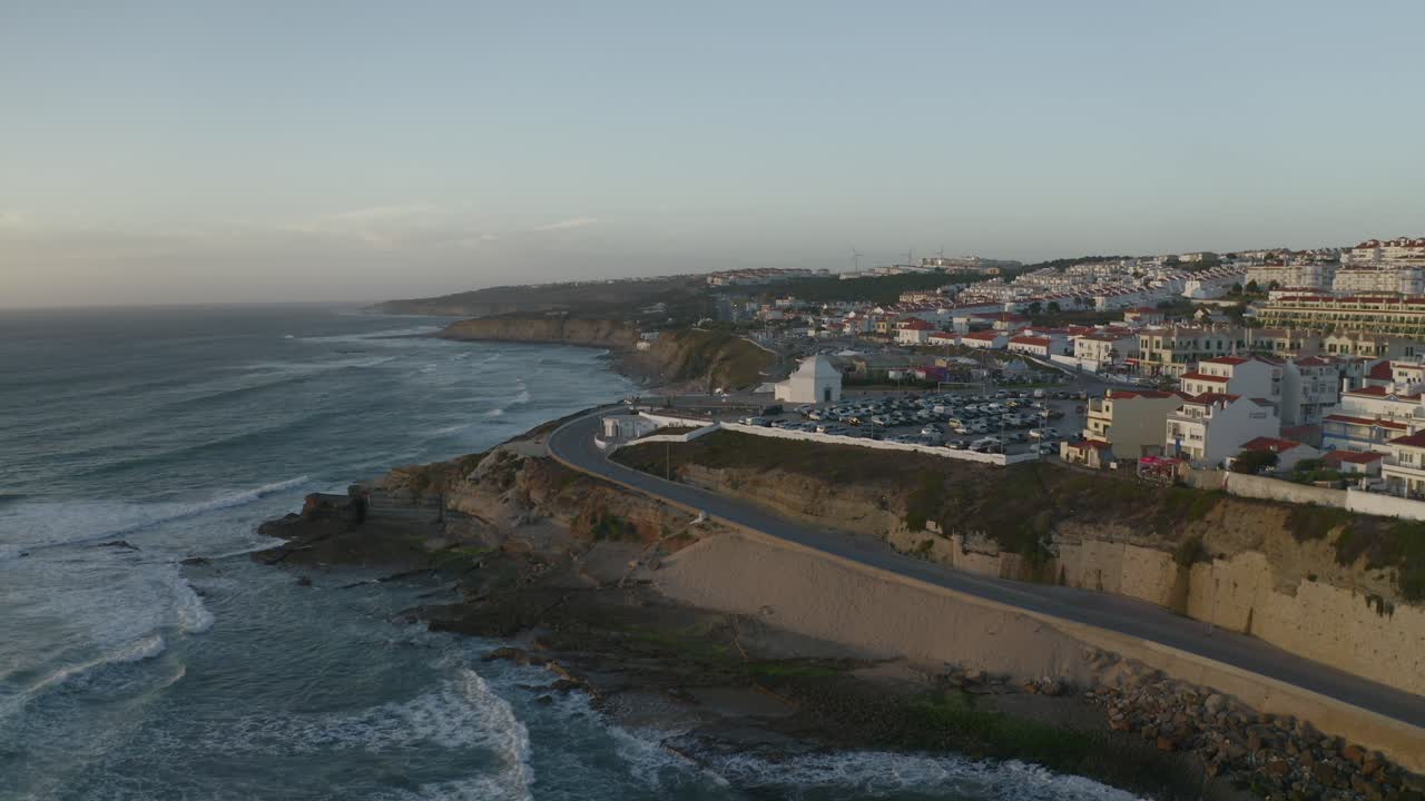 Coastline of Ericeira with Sunset
