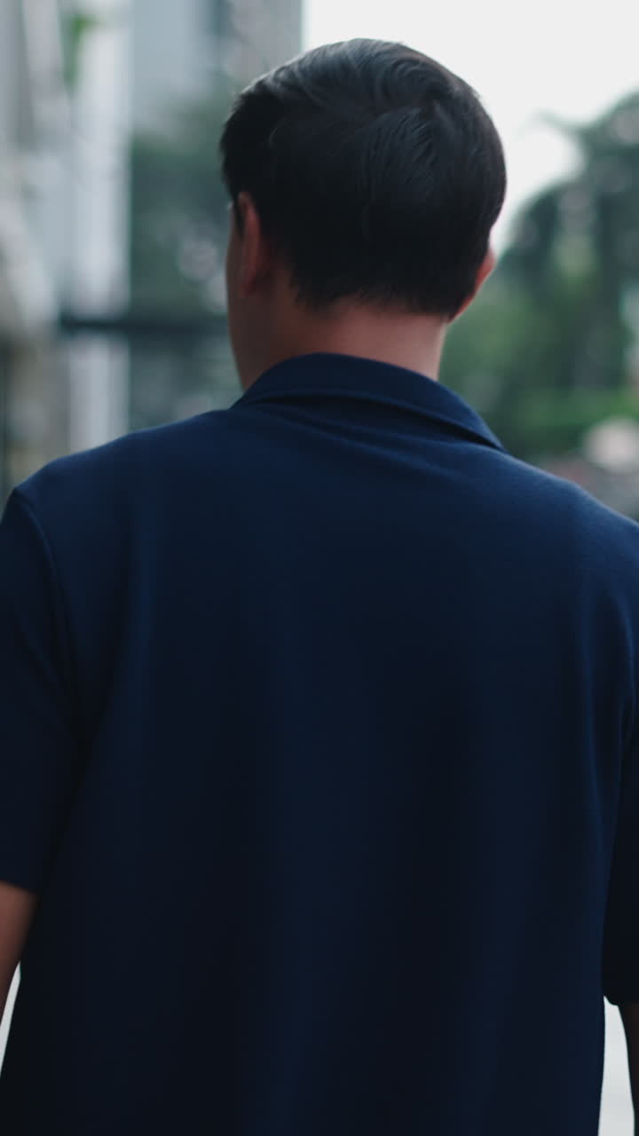 Man walking down the street