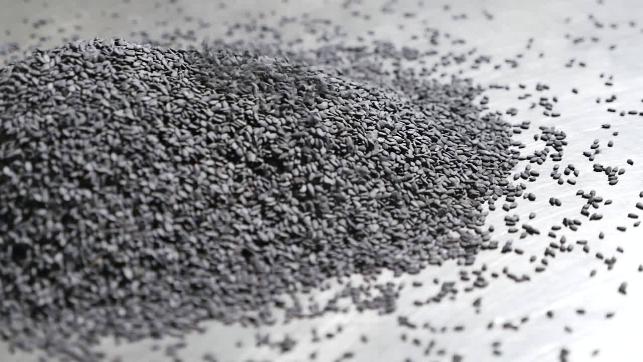 원시 검은 깨의 더미, 클로즈업-5