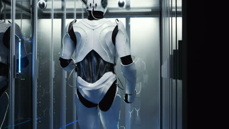 robot en un centro de datos