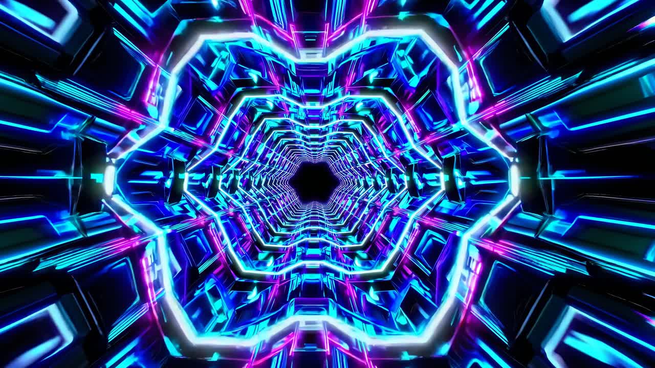 imágenes abstractas de túnel de neón