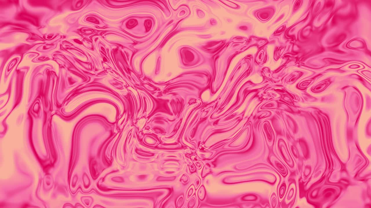 la textura de mármol ondulado de metal líquido el fondo en movimiento. holograma animado gráfico de movimiento de plasma. abstracto fluido ondulado rosa animación de flujo de fluido 4k video