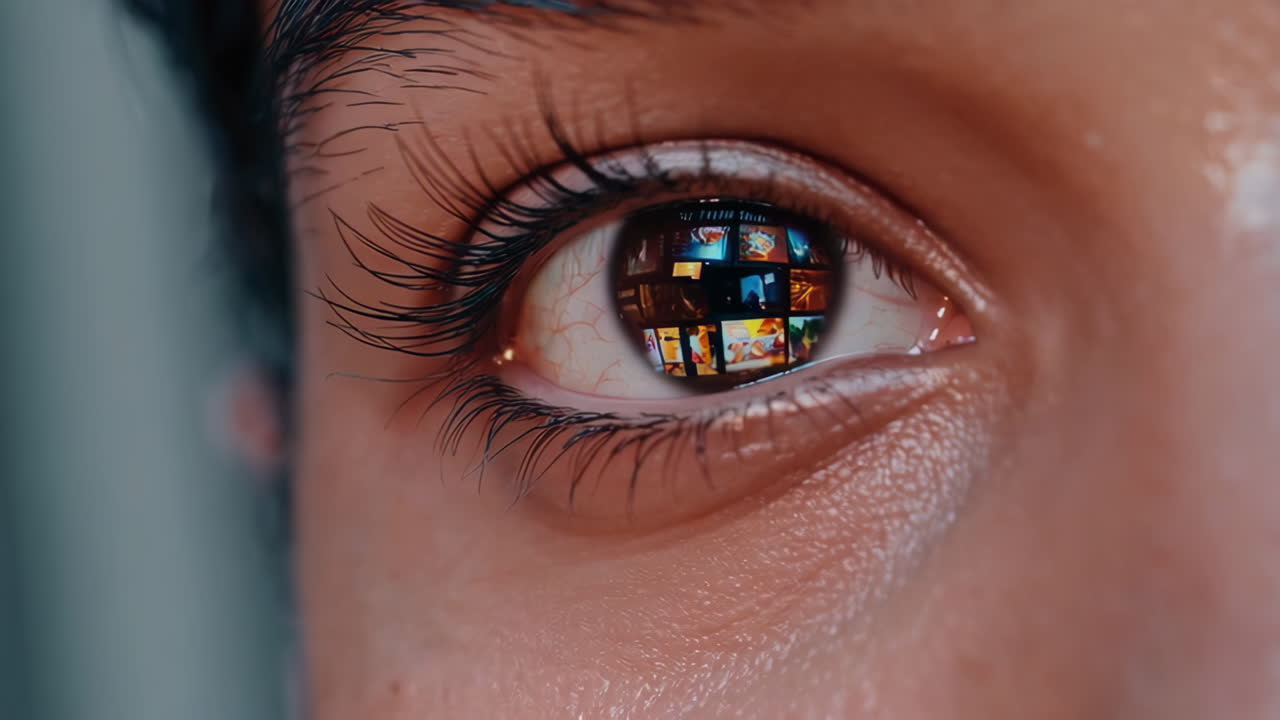 Eye Reflection of Multiple Images