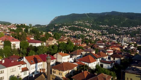 4k aerial footage of sarajevo, the capital of bosnia and herzegovina. this drone video captures the city’s unique blend of ottoman and austro-hungarian architecture