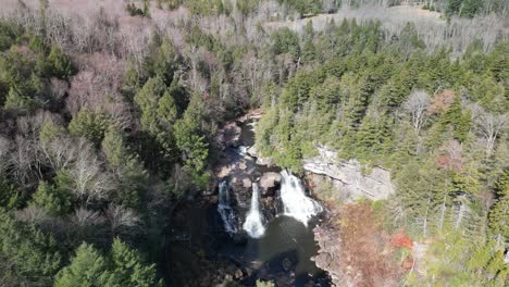 Blackwater-Falls-Drone-Overhead-Pan