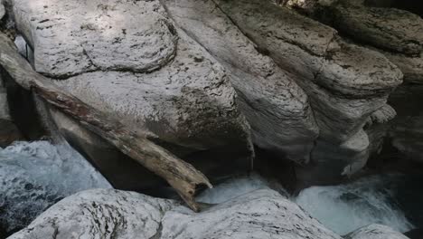 rocky canyon waterfall