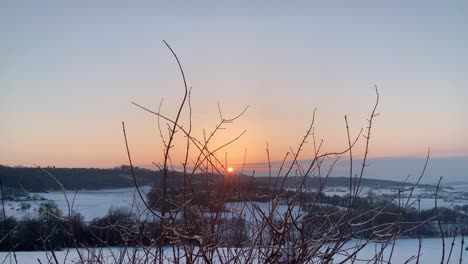 Timelapse-of-a-Sunset-in-a-German-Winter-Landscape