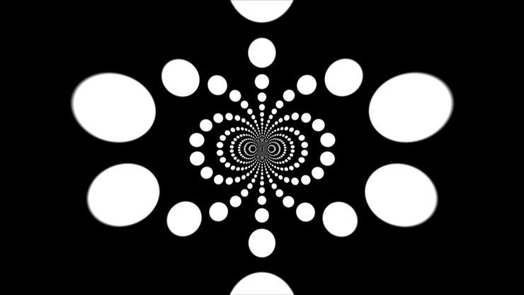 Abstract Black and White Geometric Fractal Animation