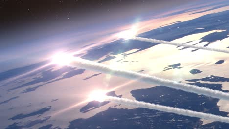 Missile Strikes on Earth from Space