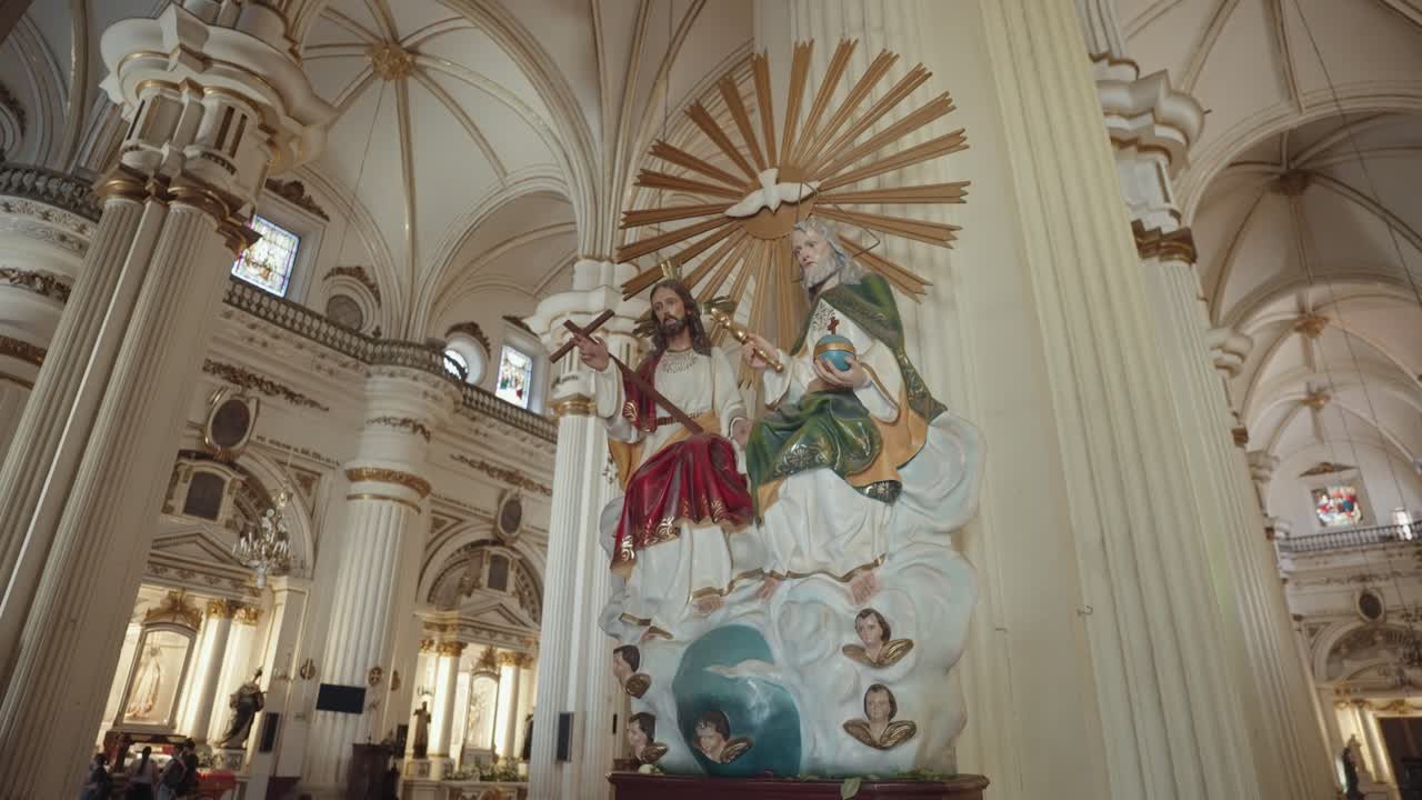 Statue of the Holy Trinity in a Church