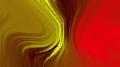 digital animation of liquid fluid abstract geometric shape yellow and red backgrounds