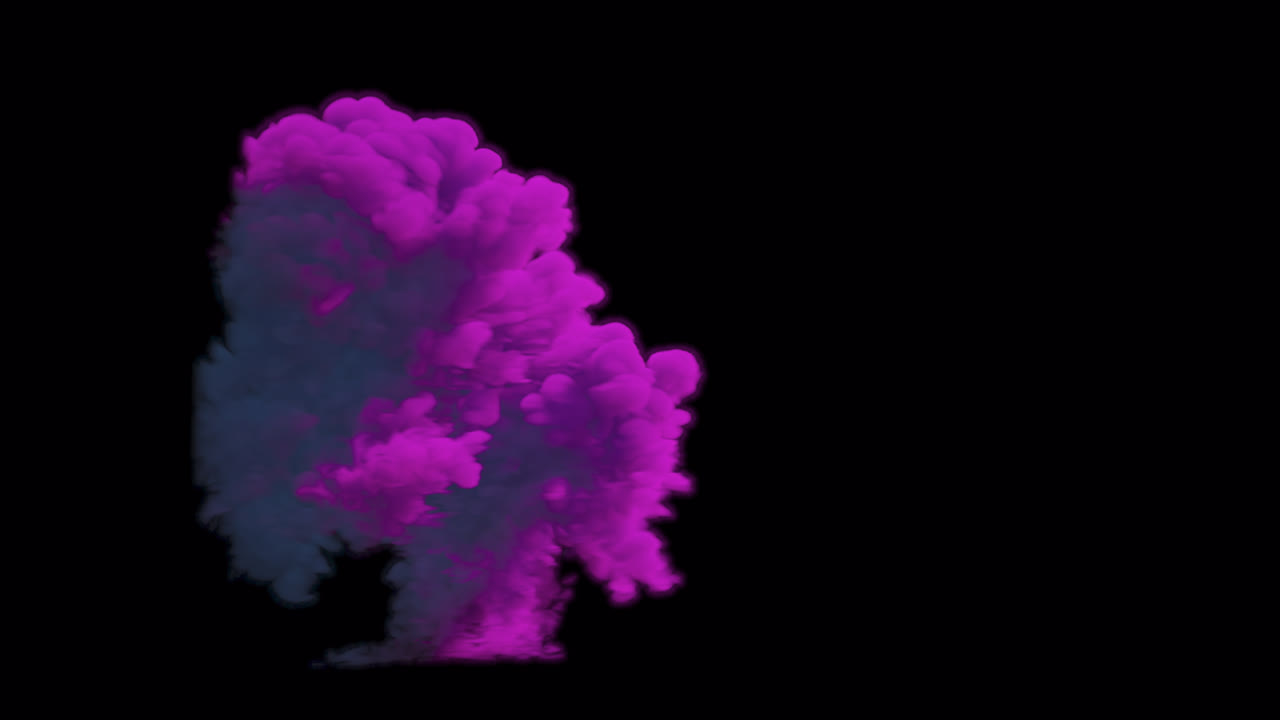 Abstract Purple and Pink Ink Explosion