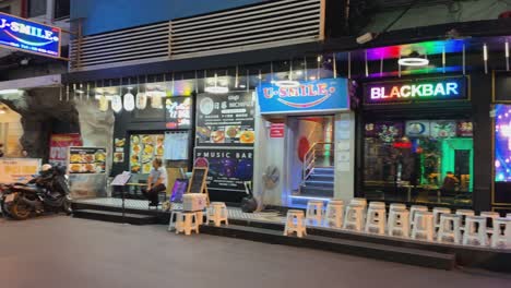 nightlife scene in a thai street