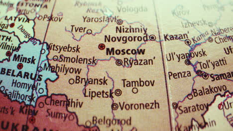 map of russia and surrounding countries