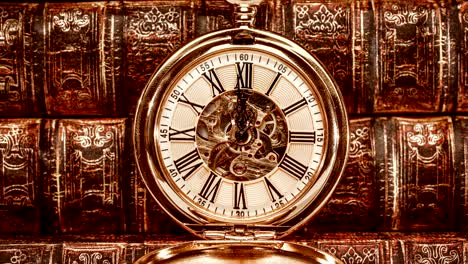 close up on vintage clock