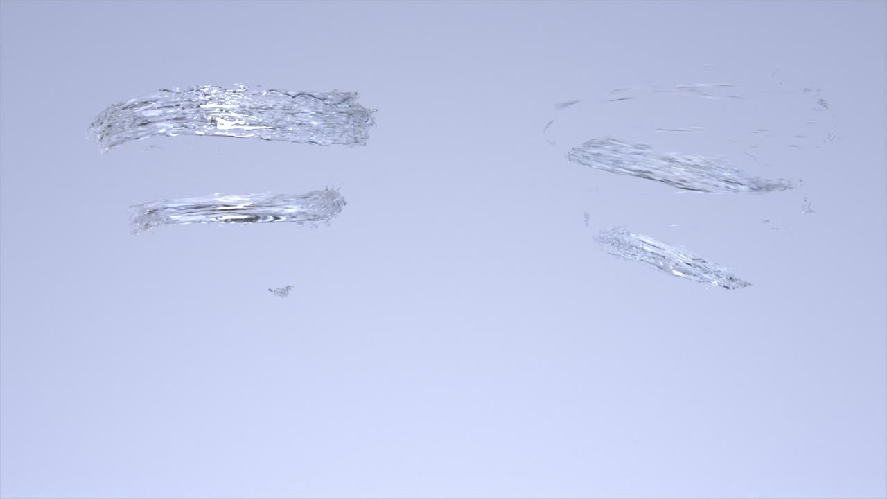 물의 나선형은 토네이도처럼 보입니다.