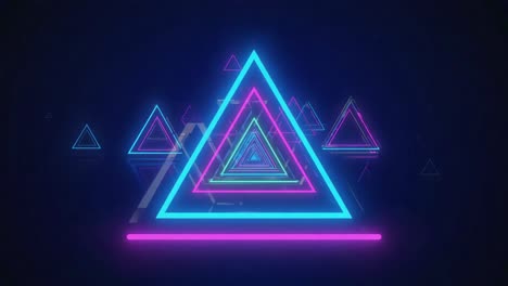 neon triangle tunnel