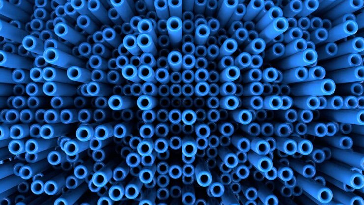3D Random Tubes Loop 4K