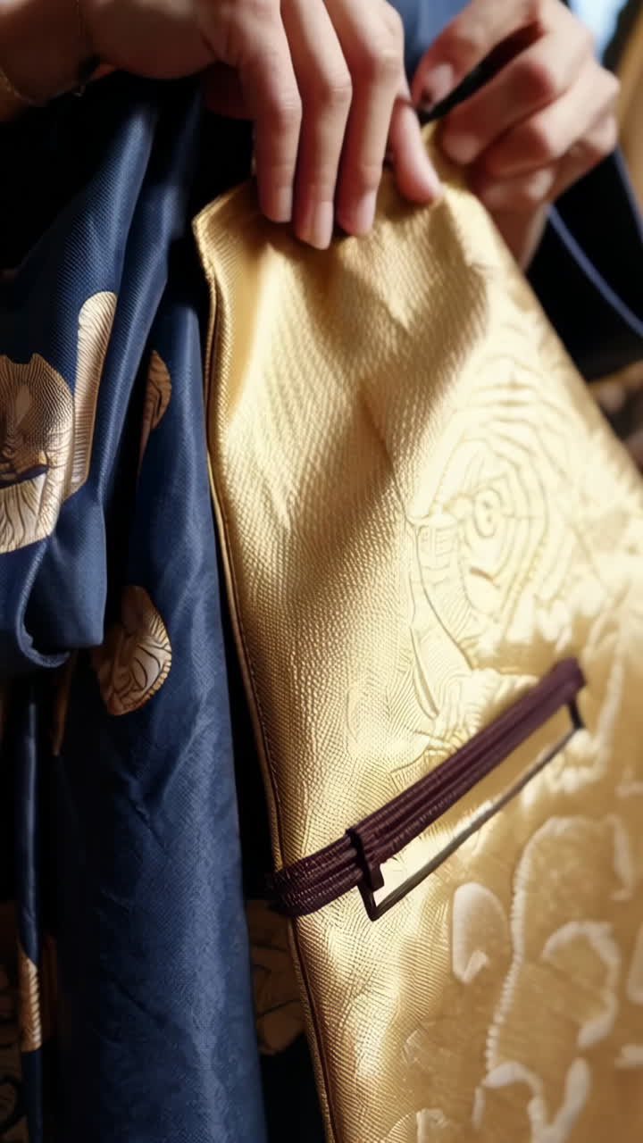 Woman in a Beautiful Traditional Japanese Kimono