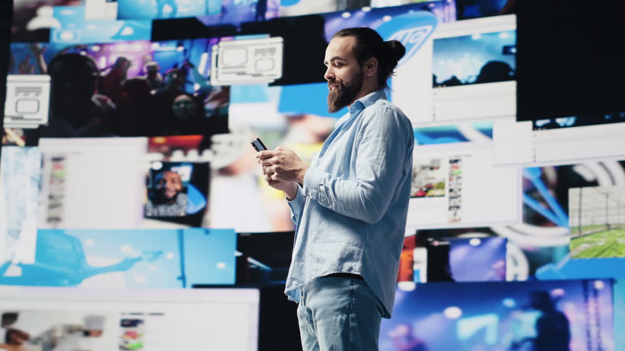 Social media user enjoying innovation and tech tools to boost engagement