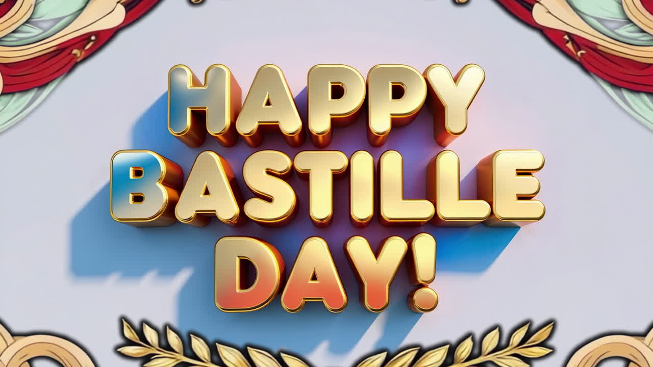 Happy Bastille Day! Festive Greeting
