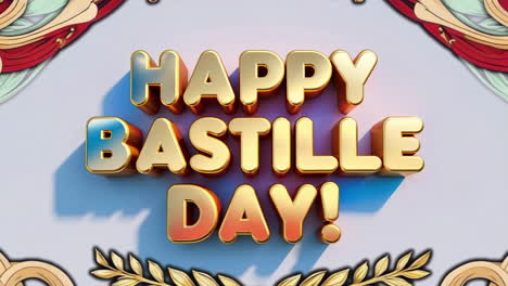 happy bastille day! festive greeting
