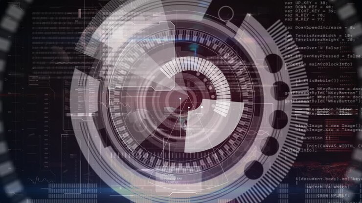 Animation of scope scanning over data processing