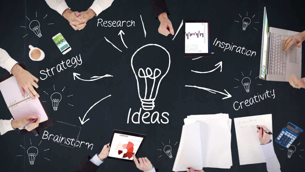 gente de negocios manos trabajando