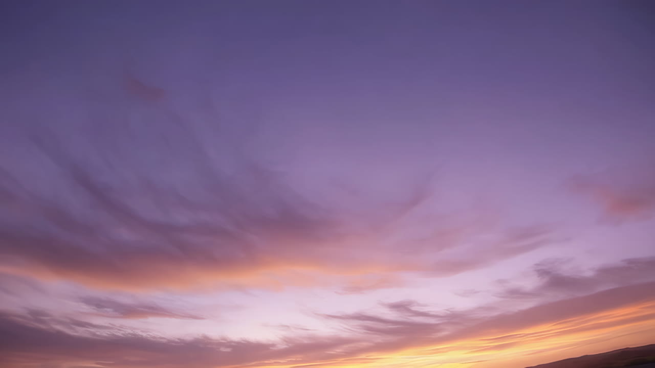 Vibrant Purple and Orange Twilight Sky
