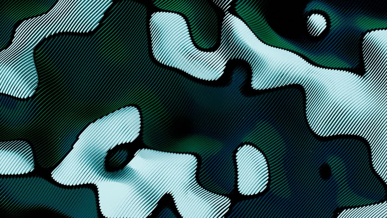 Abstract Dark Green and White Pattern