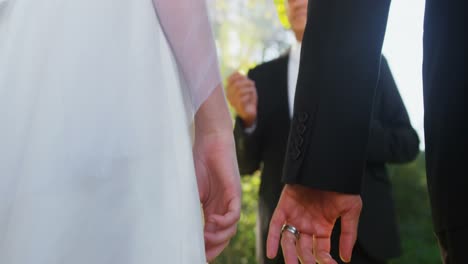 groom and bride holding there hands 4k 4k