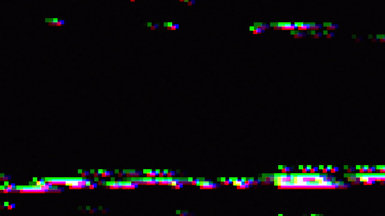 Digital glitch and static television noise effects 4
