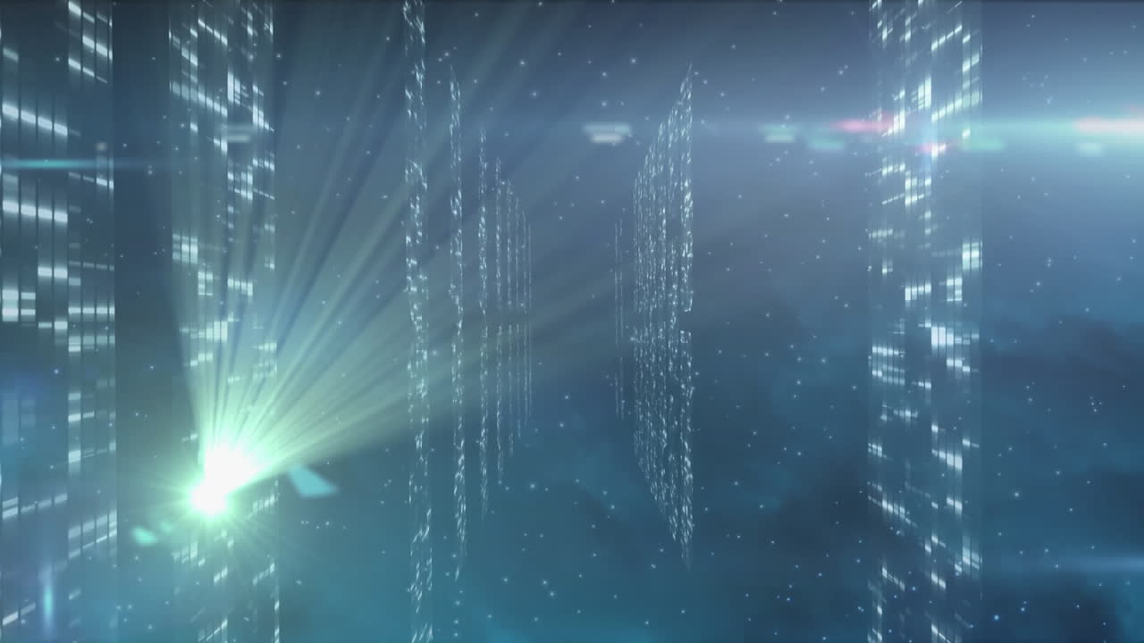 Animation of shapes over light spots