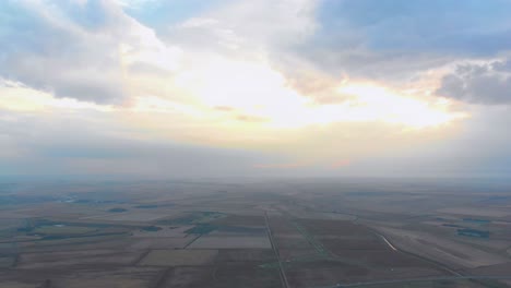 flat agricultural farmland in grids in croatia