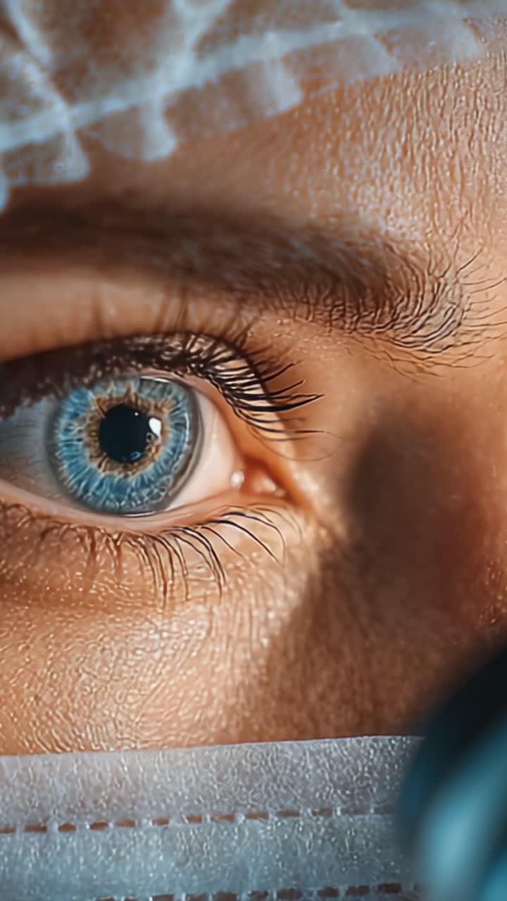 A Close-Up Look at an Eye Exam: Capturing the Intricacies of Eye Health and the Precision Required in Optometry Procedures