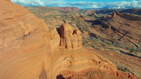 Formaciones-Rocosas-Rojas-En-El-Parque-Nacional-Del-Gran-Cañón-Arizona---Toma-Aérea