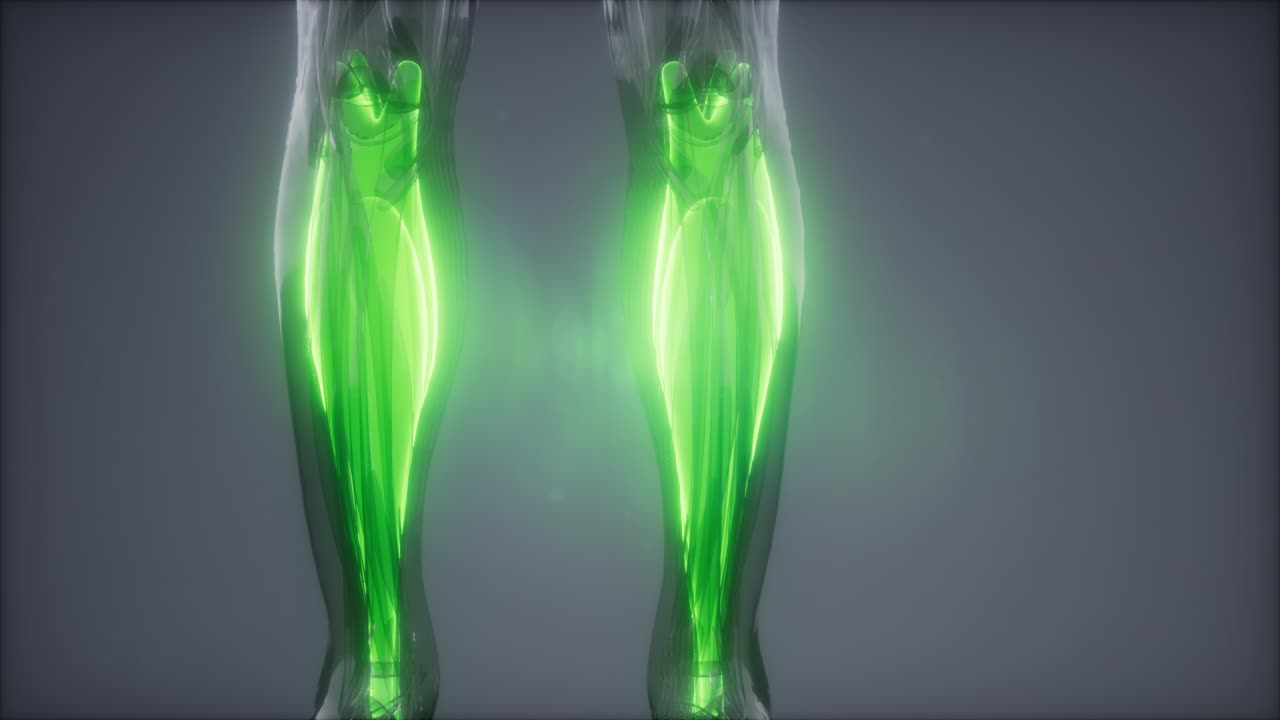 선택된 근육 해부학 지도