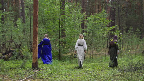 women-in-medieval-walking