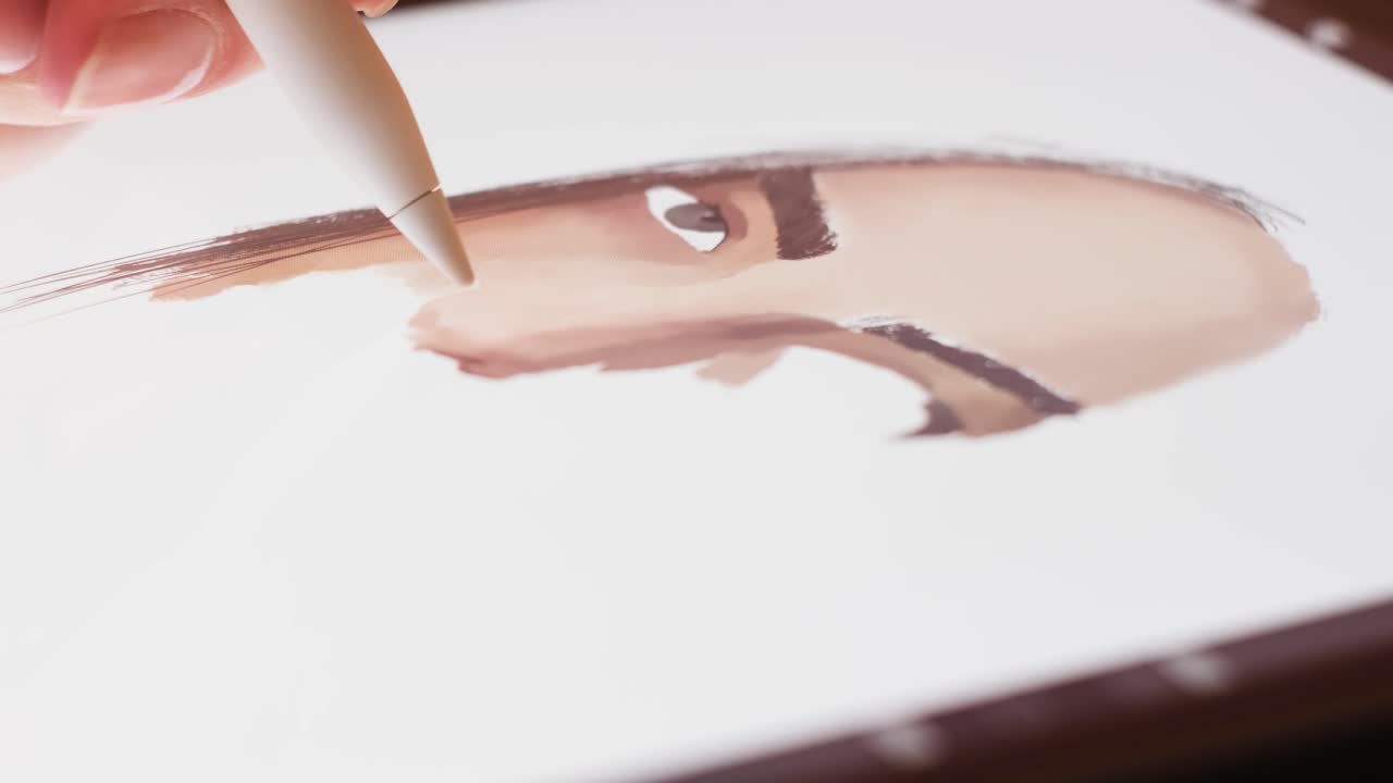 dibujo de retrato digital