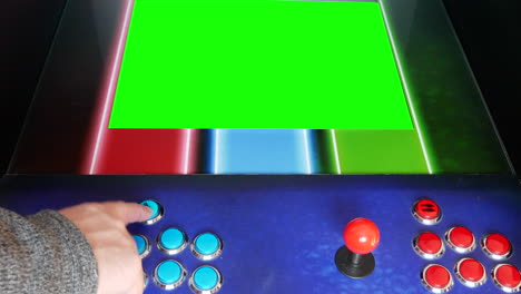 arcade machine green screen,incert your own image onto the video